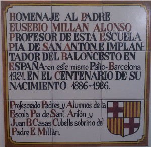 1986 placa homenatge Eusebio Millan